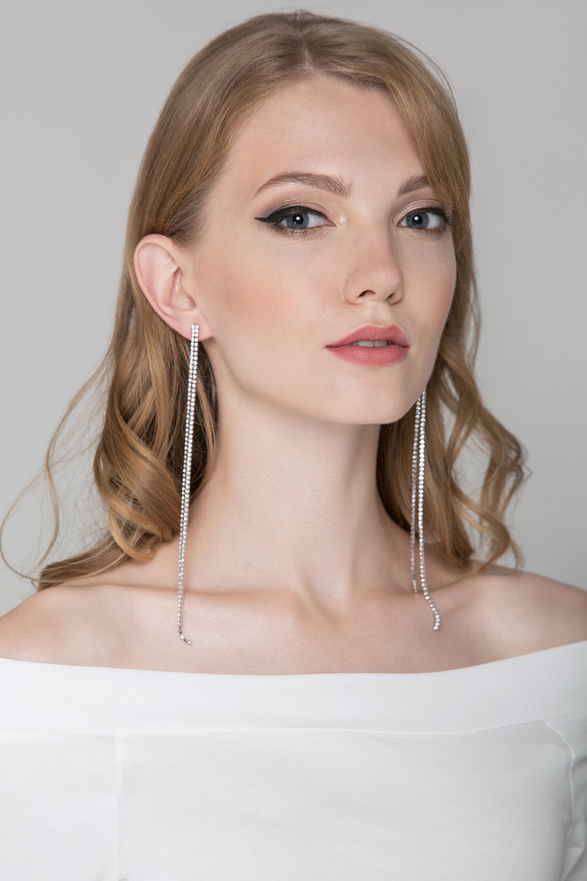 Long Tennis Dangling Earrings