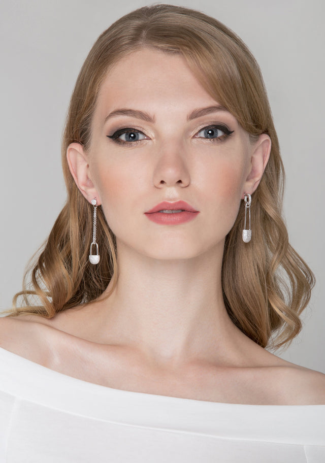 Pin Diamond Earrings