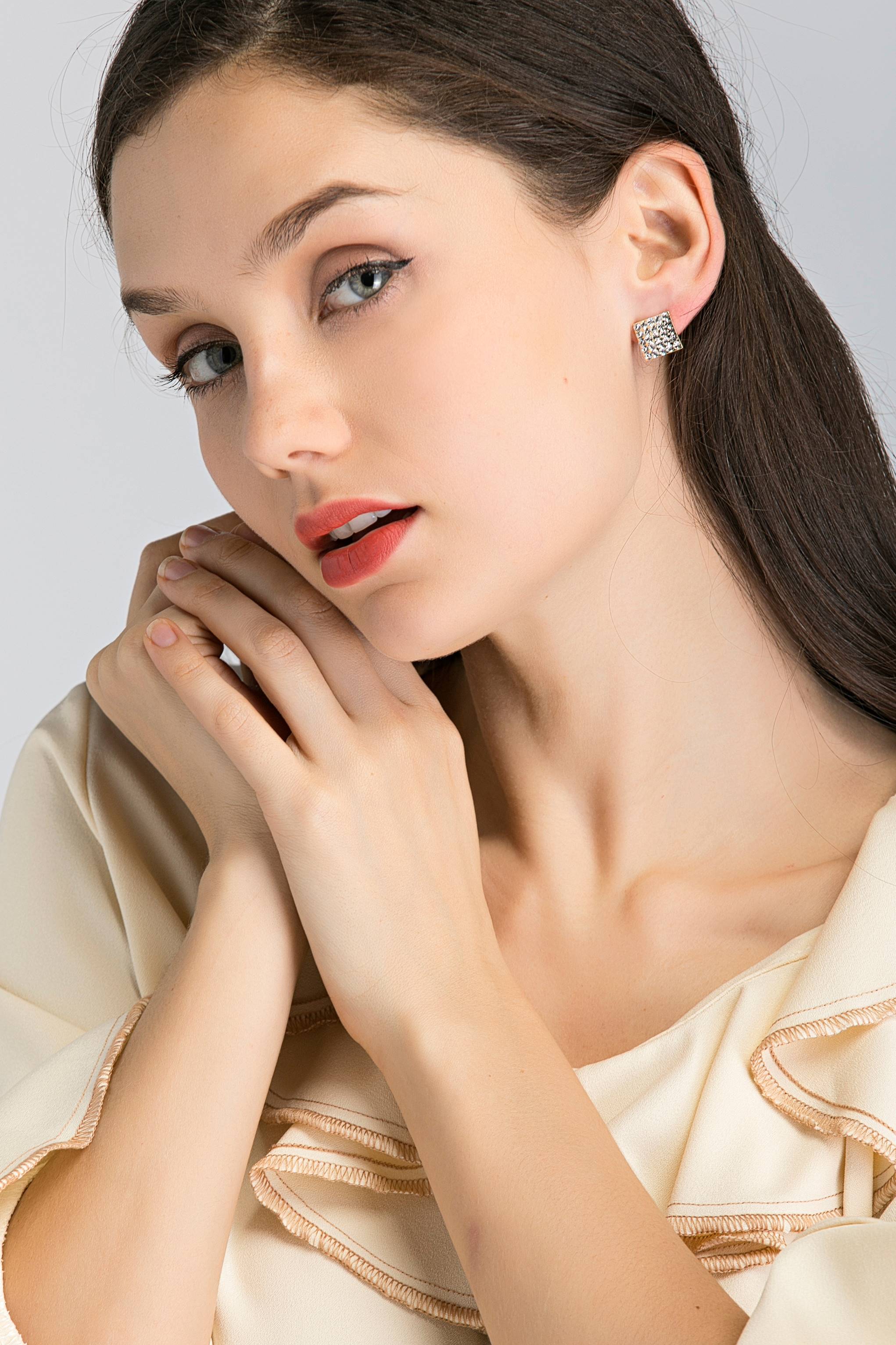 Square Stud Earrings