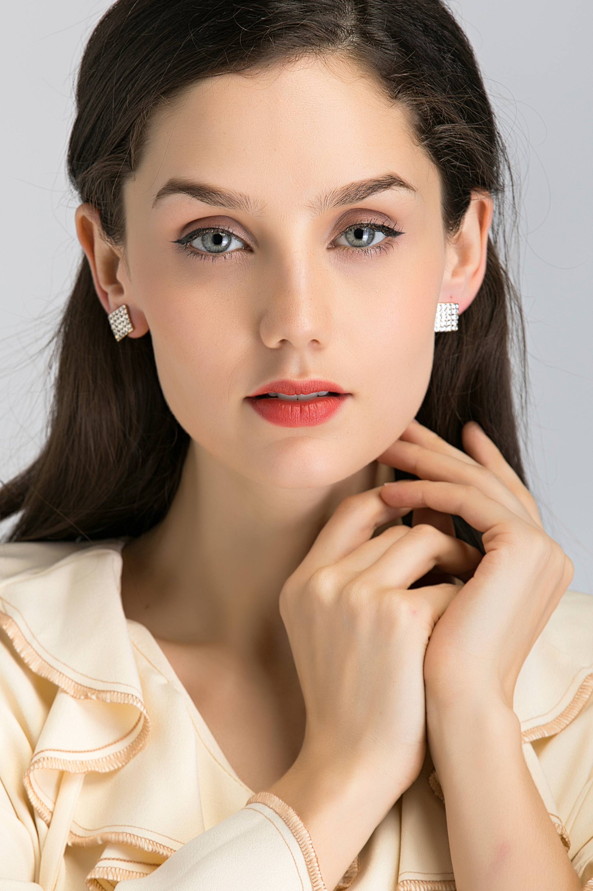 Square Stud Earrings