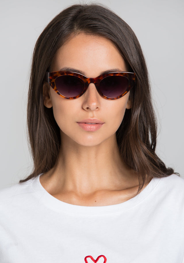 Tortoise Retro Cat Eye Sunglasses