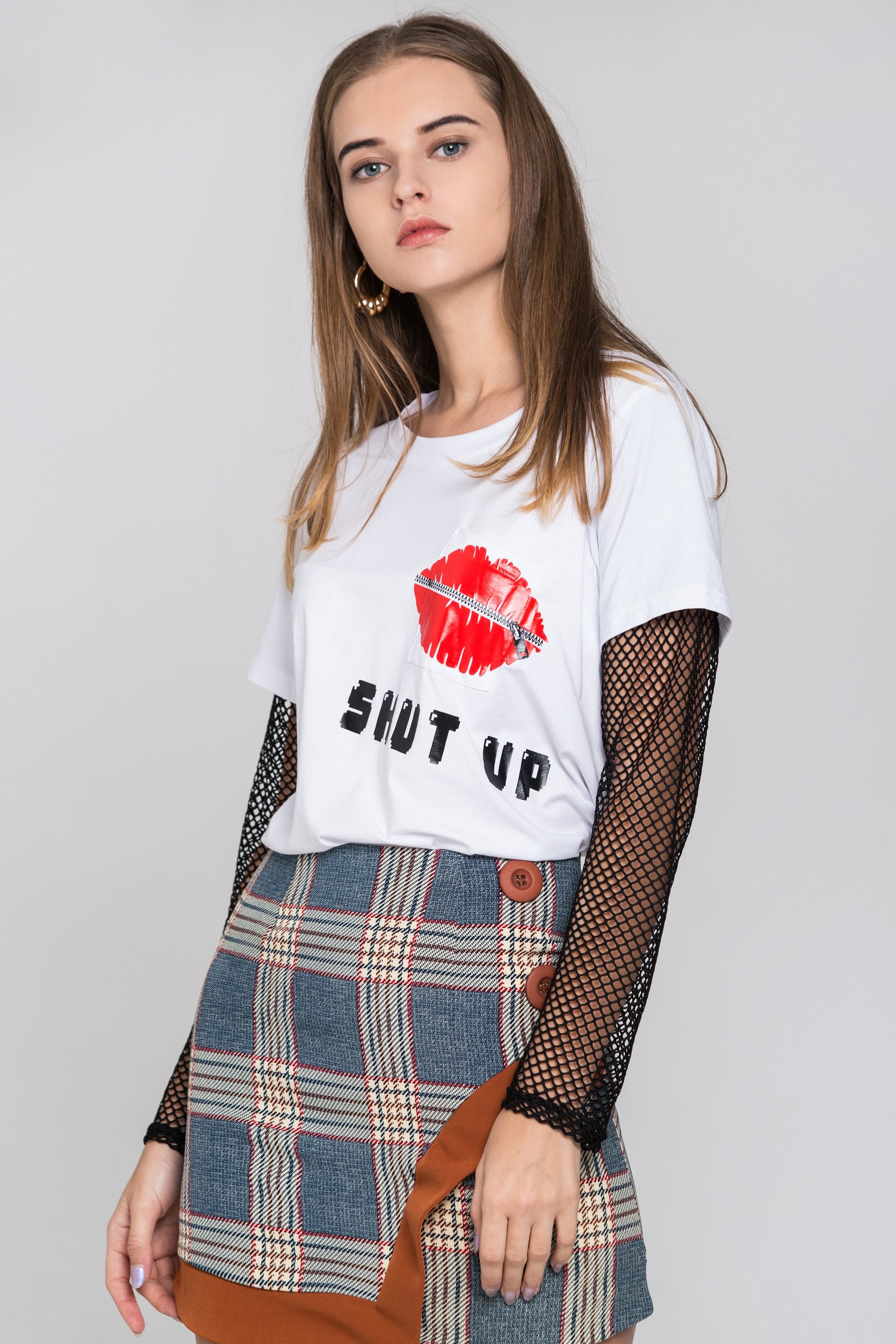 White Shut Up Top