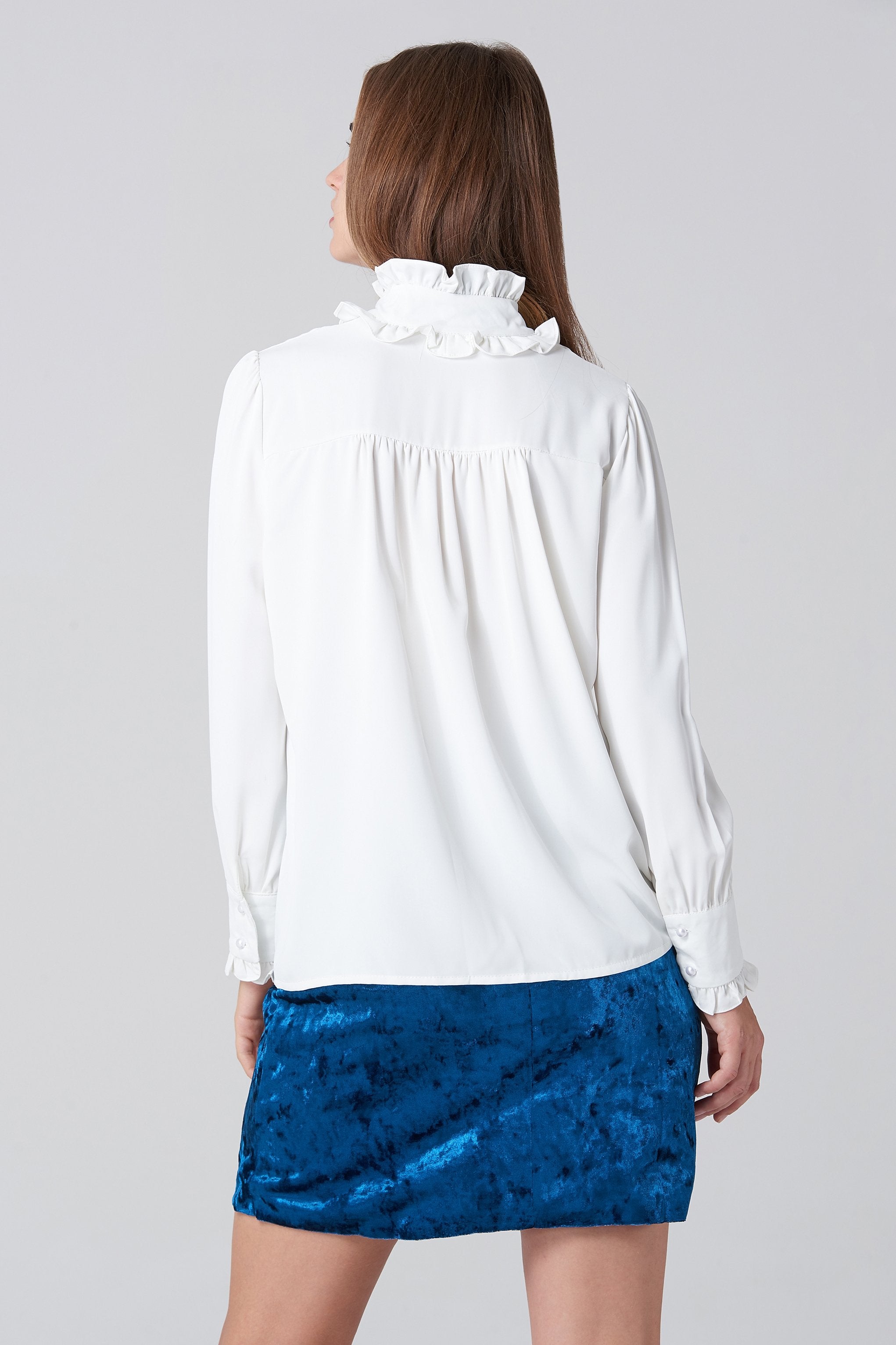White Vintage Sleeve Top