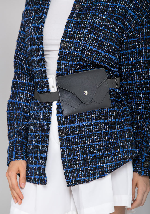 Black Envelope Belt Bag
