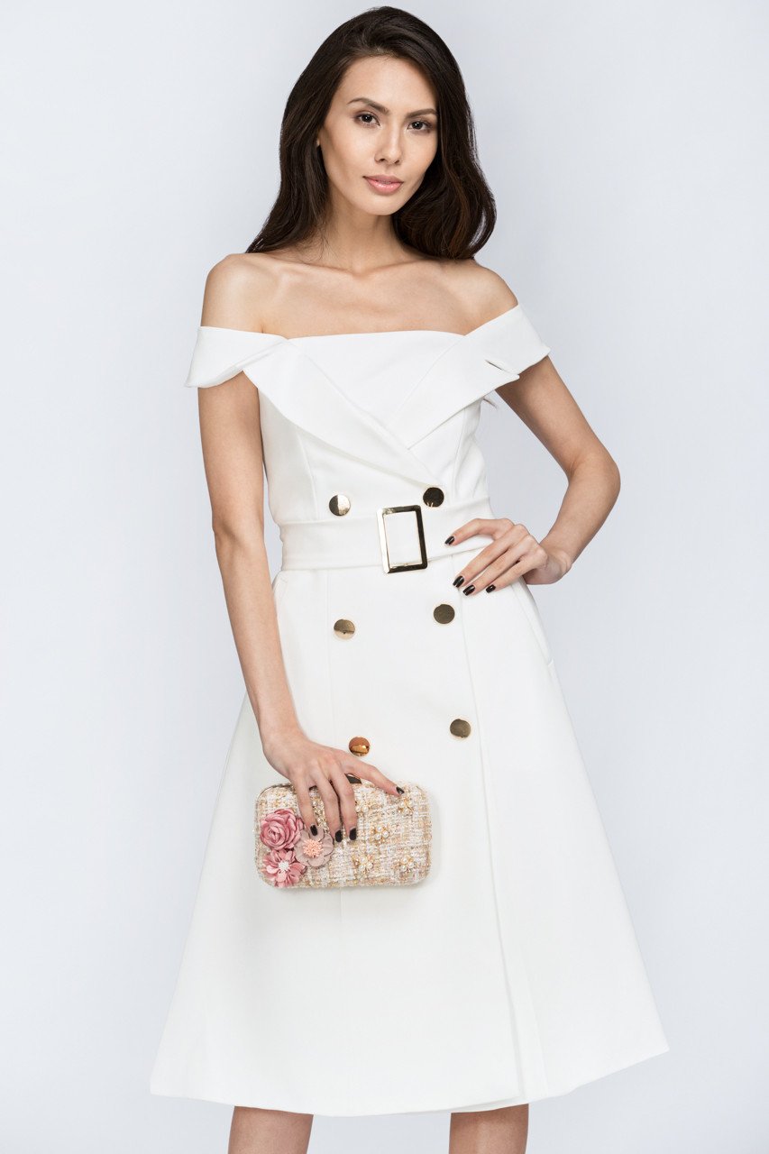 Spring Flowers Tweed Clutch