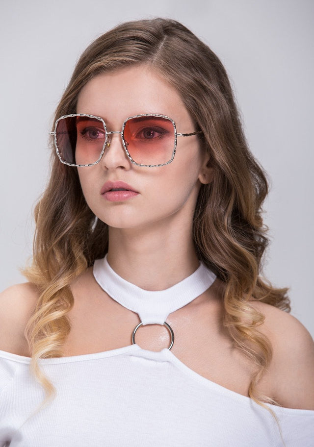 Rania Fawaz - Silver Square Vintage Sunglasses