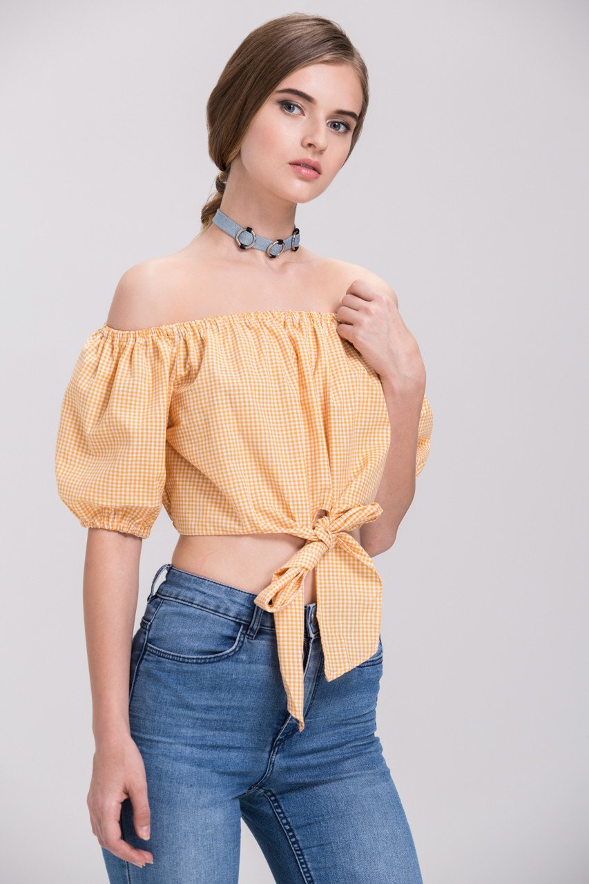 Rawan Bin Hussain - Three Ring Denim Choker Necklace